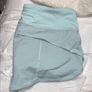 Mint green lulu shorts
